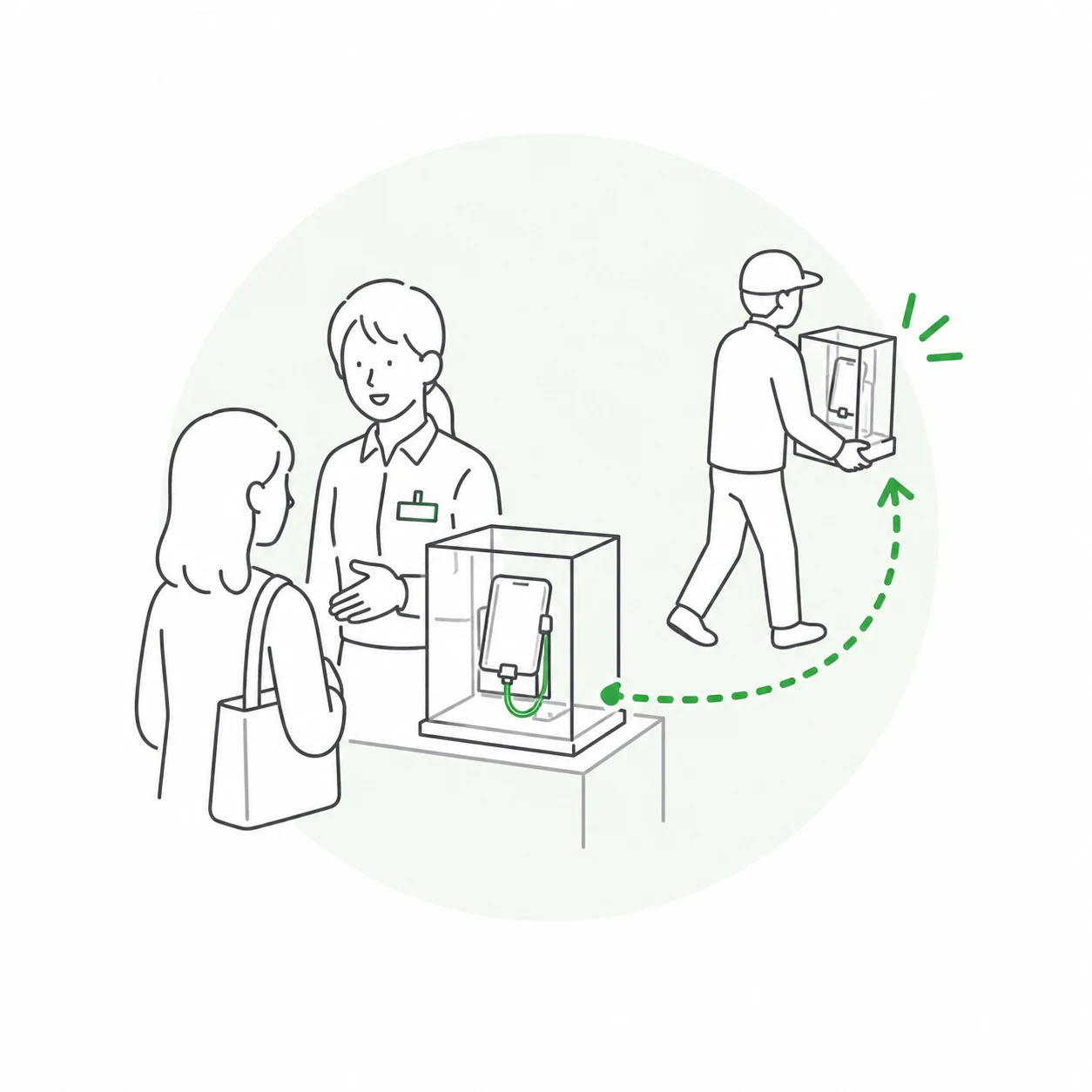 接客中に別の商品を盗まれた