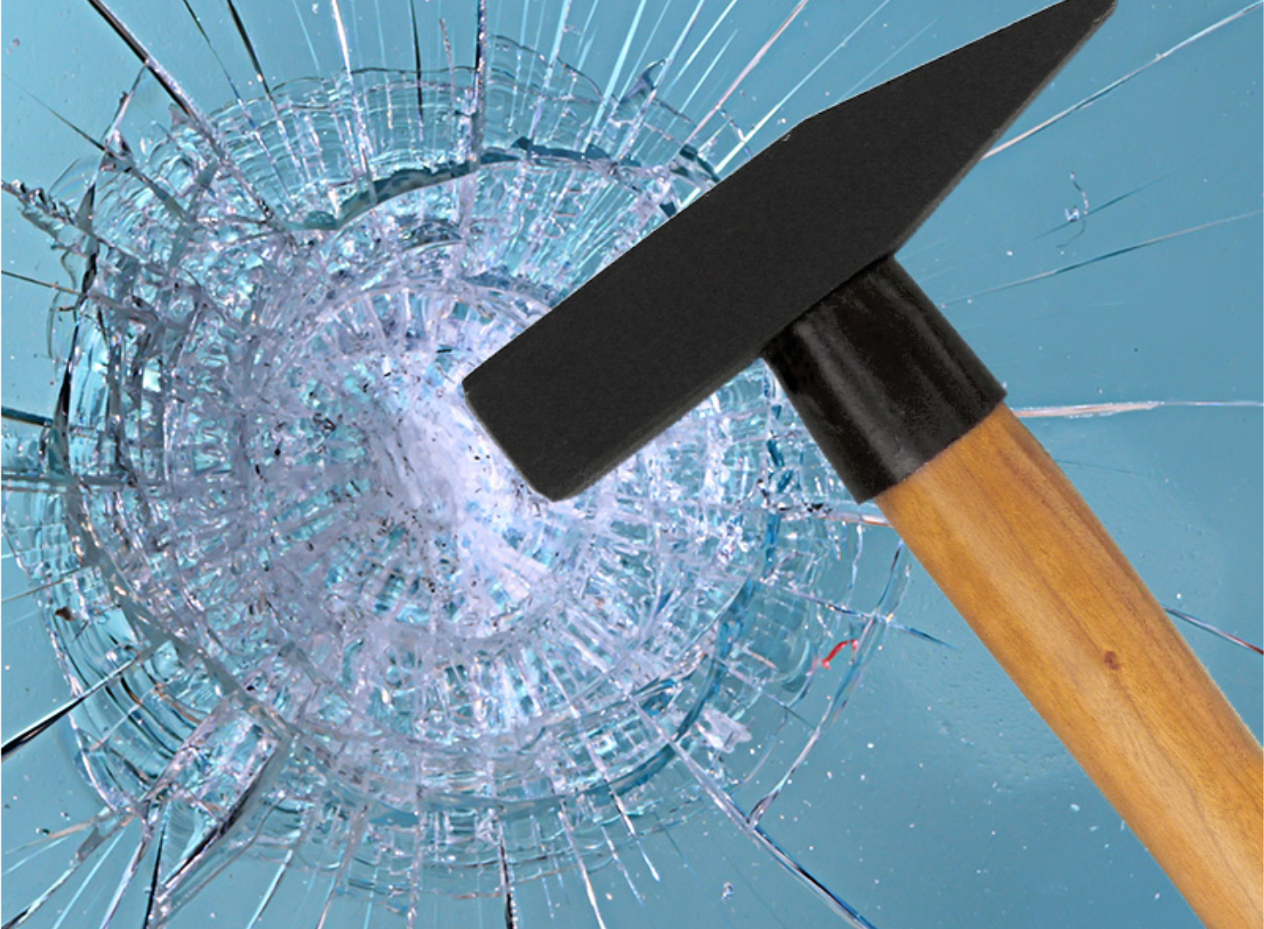 悪質な「ショーケース破壊」から<br>商品を守る防犯フィルム