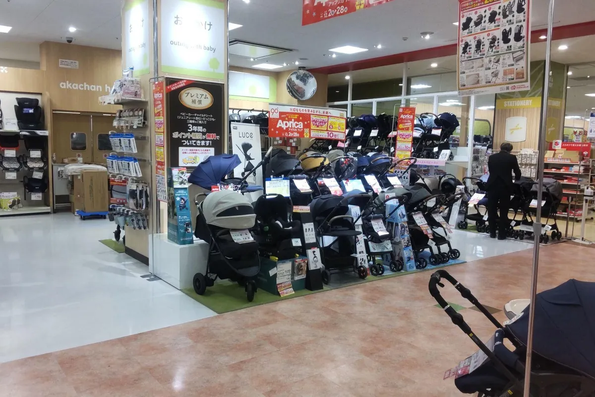 ベビー用品の売場